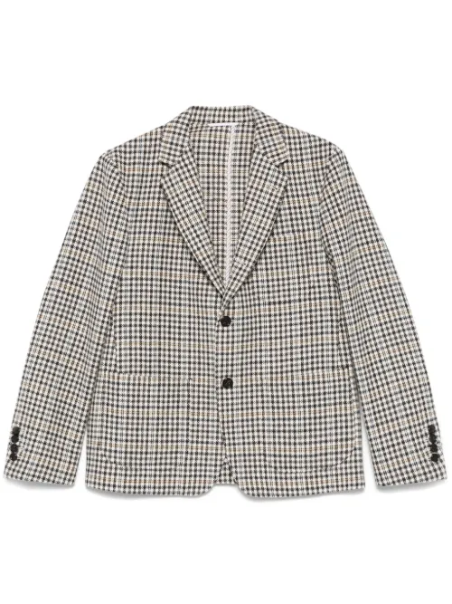 Blazer en tweed à carreaux - Thom Browne - Modalova