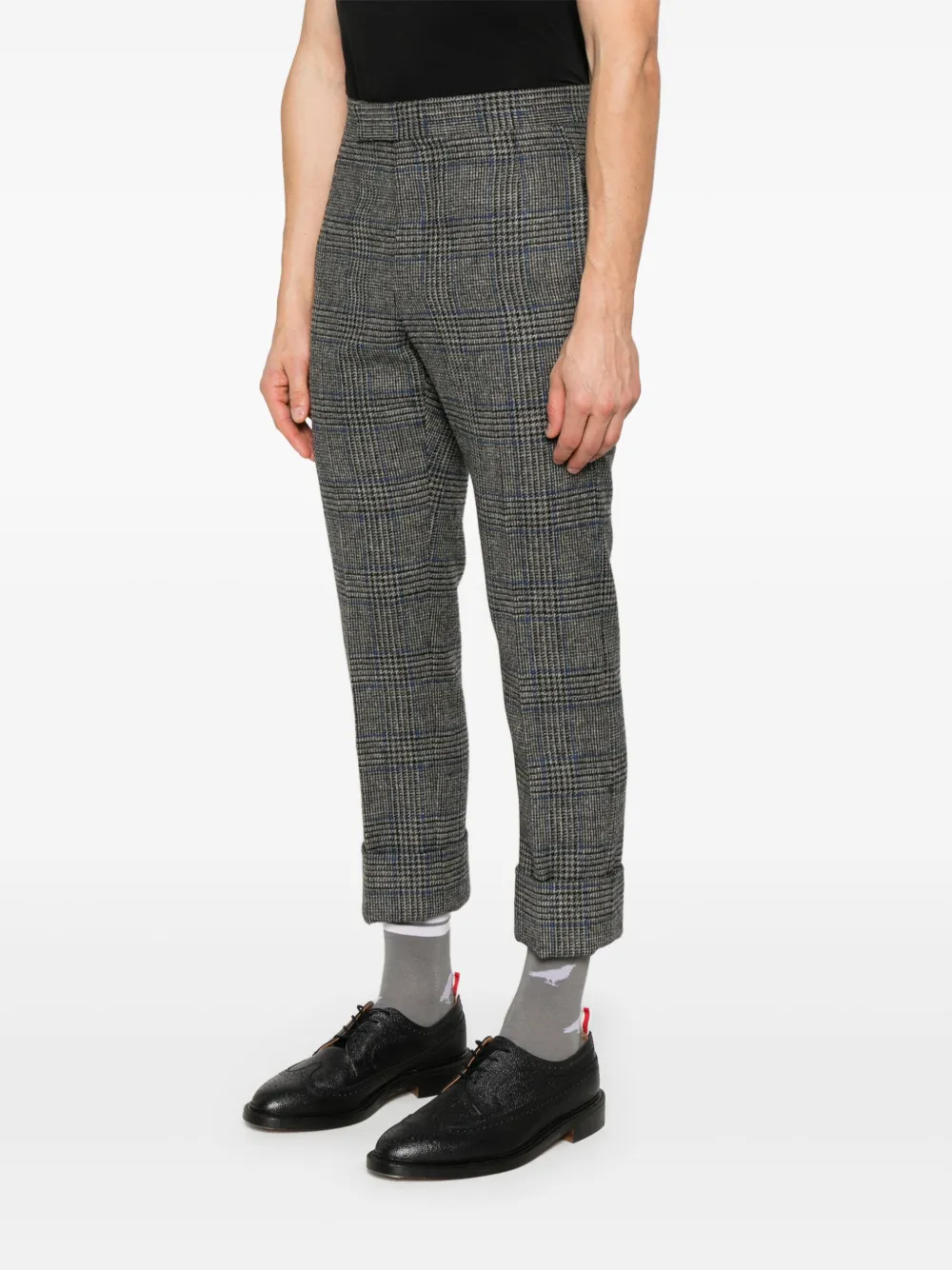 Thom Browne Tweed Prince of Wales broek Grijs