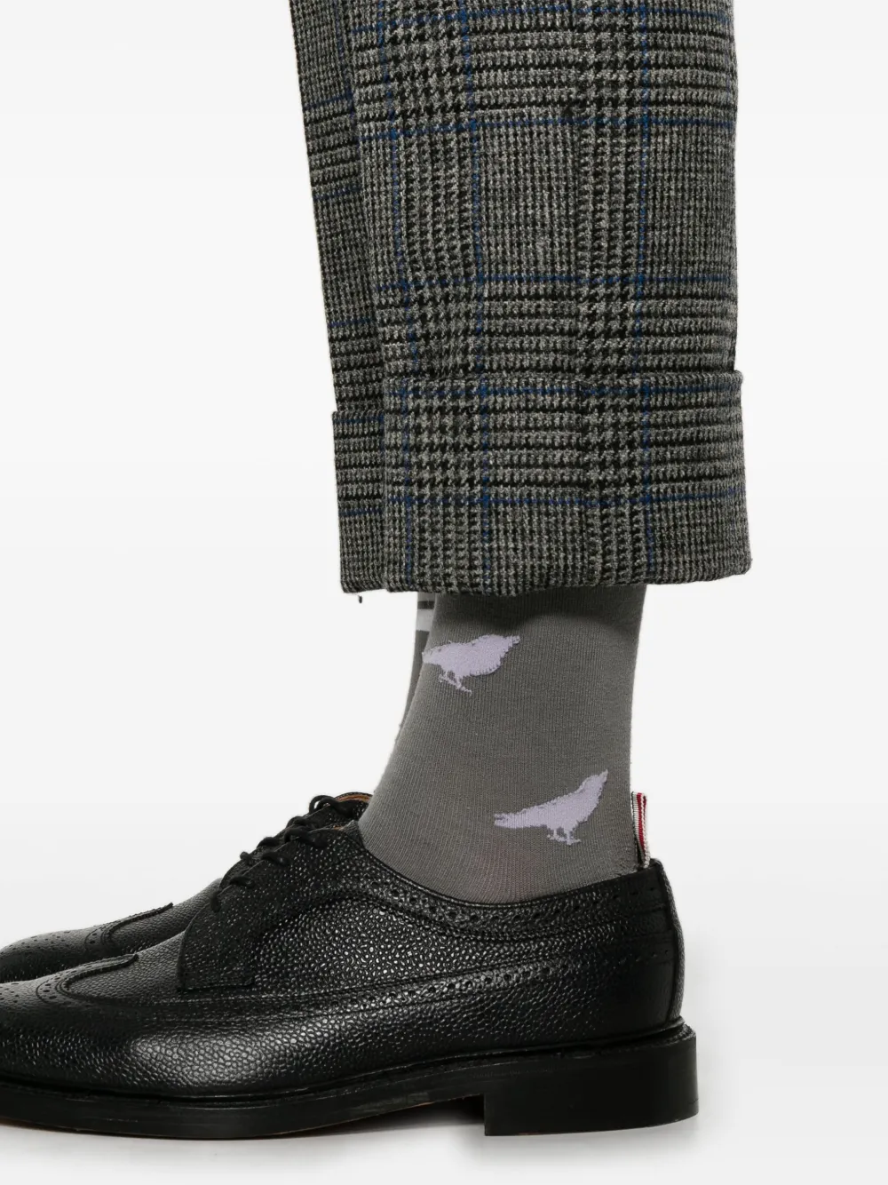 Thom Browne Tweed Prince of Wales broek Grijs