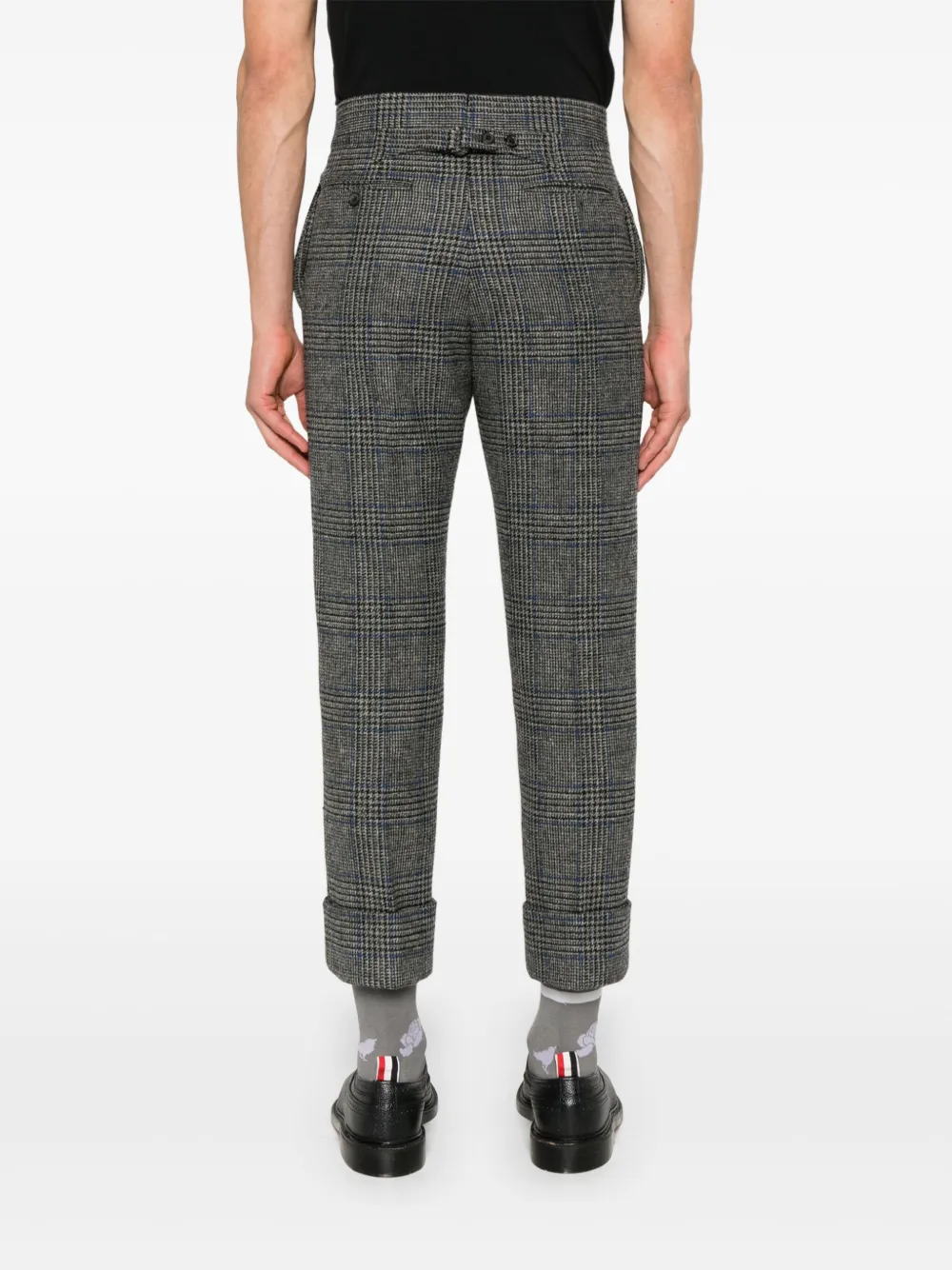 Thom Browne Tweed Prince of Wales broek Grijs