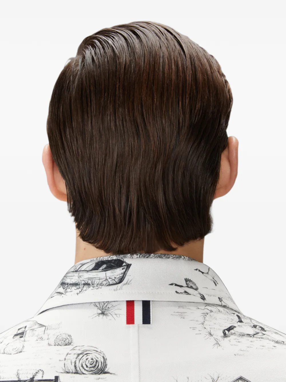 Thom Browne Blazer met print Wit