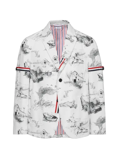 Thom Browne blazer à imprimé graphique