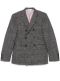 Thom Browne Prince of Wales-check blazer - Grey
