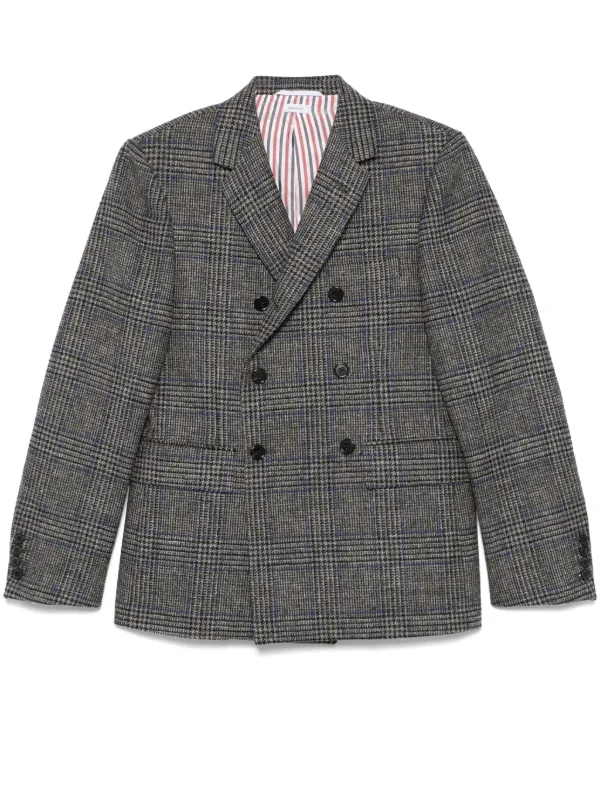 Thom Browne チェック ジャケット | グレー | FARFETCH JP