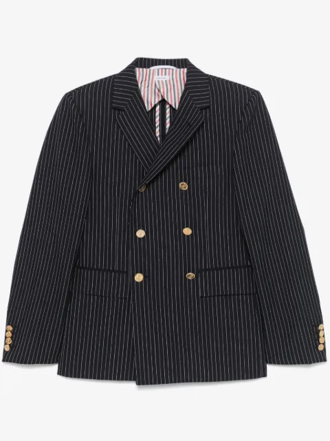 Thom Browne ストライプ ツイスト ウールコート