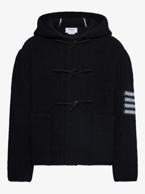 Thom Browne toggle-fastening hooded jacket