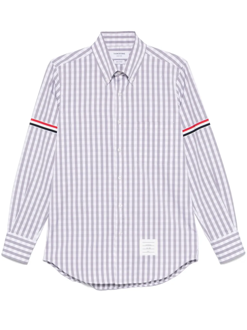 Thom Browne Geruit overhemd Grijs