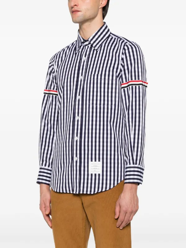 【THOM BROWNE】チェック柄 シャツ 半袖【送料関税込】 Thom Browne(トム・ブラウン) チェックシャツ ホワイト×レッド