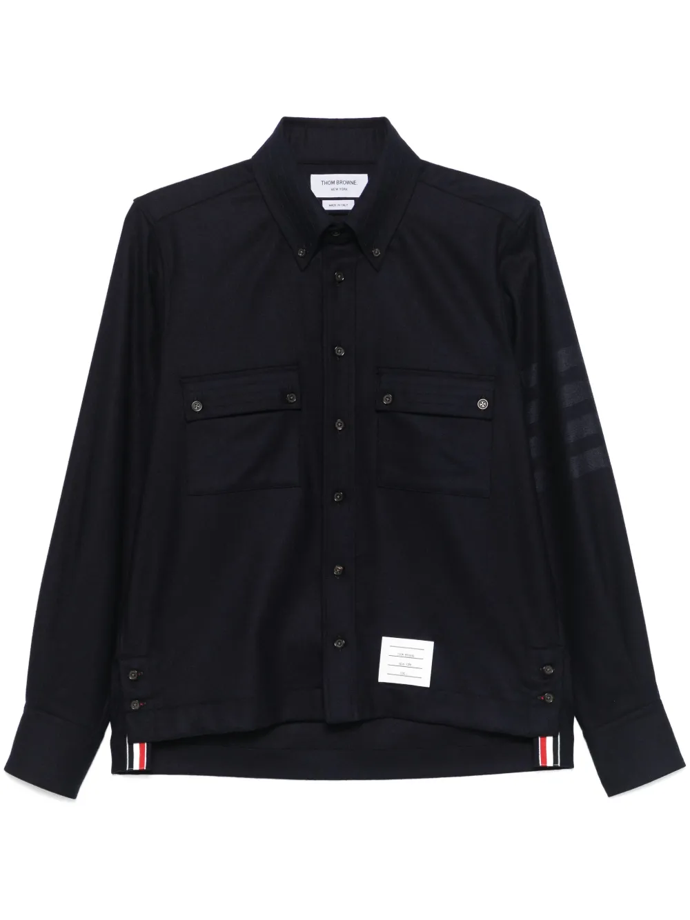 Thom Browne camisa con motivo 4-Bar | azul | Image 1