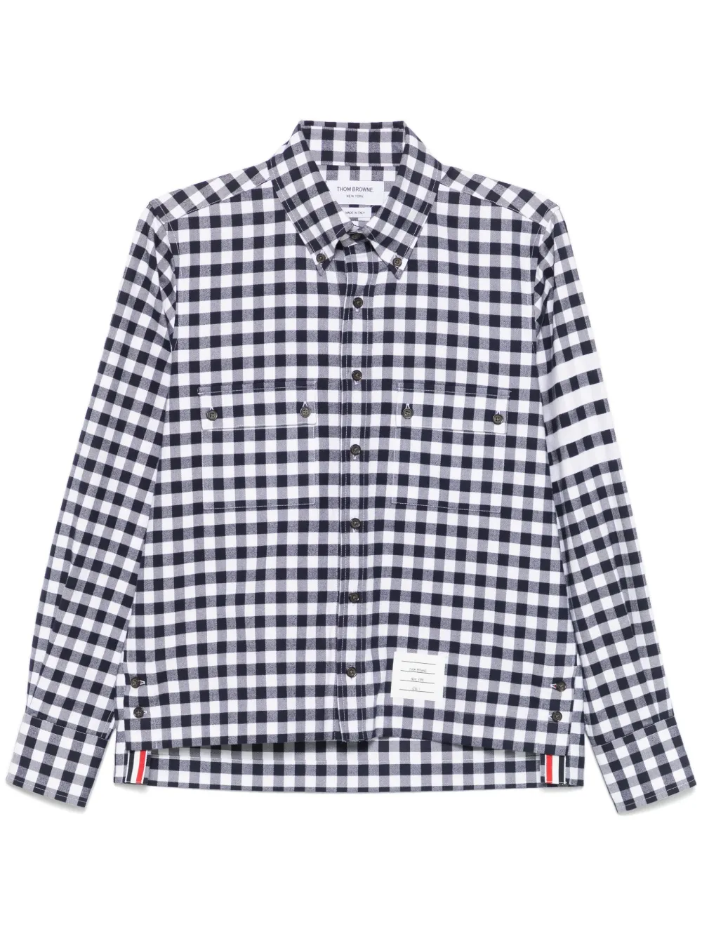 Thom Browne チェック シャツ - ブルー Thom Browne チェック シャツ - ブルー