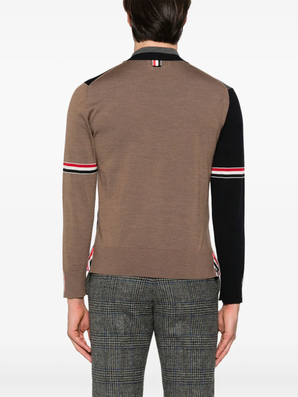 Thom Browne Wollen overhemd met RWB-streep Blauw