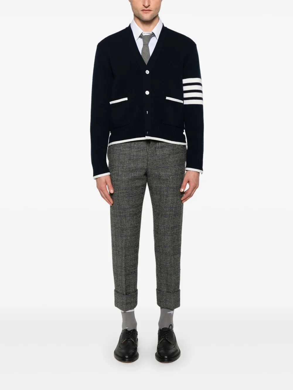 Thom Browne 4-Bar stripe virgin wool cardigan | Cardigans | Image 2