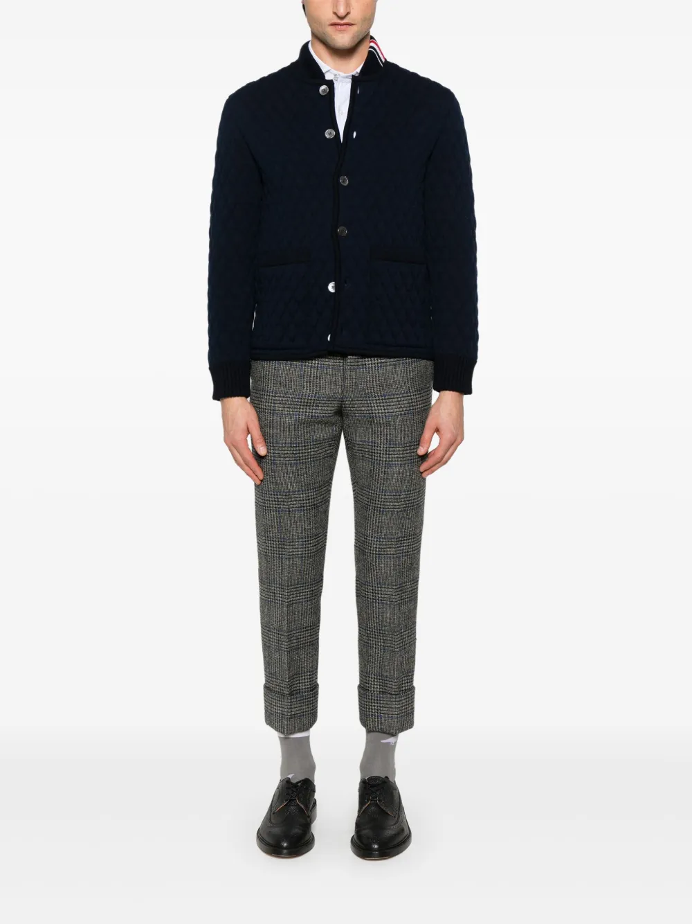 Thom Browne RWB stripe-detail quilted jacket | Bomber Jackets | Image 2