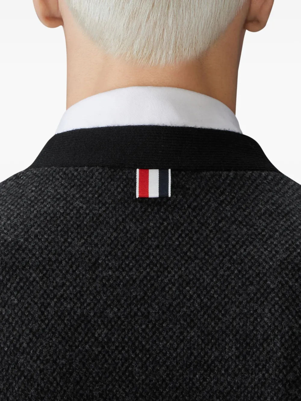 Thom Browne Vest met V-hals Zwart