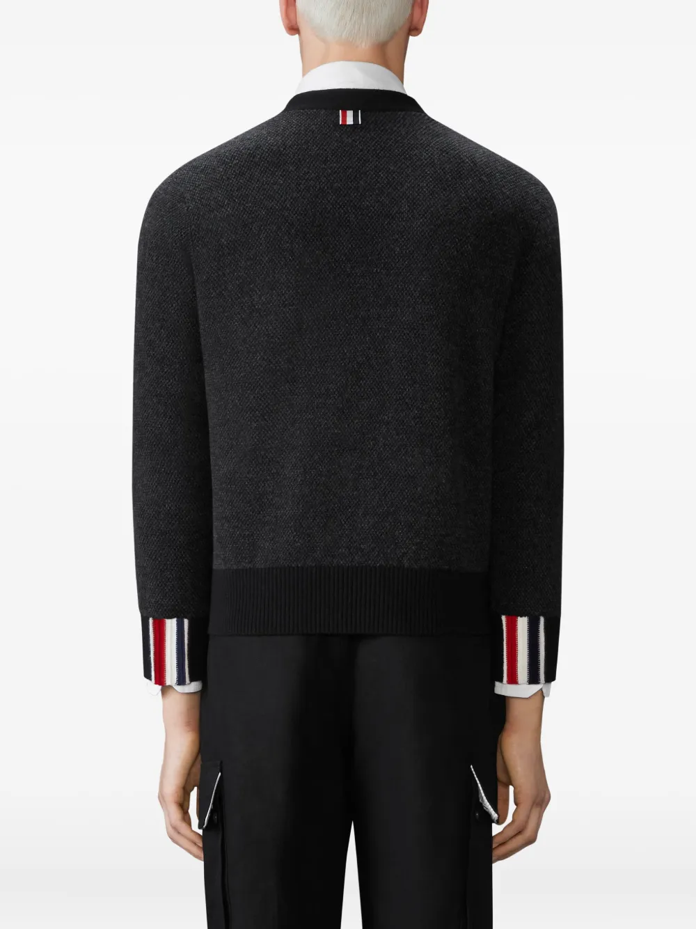 Thom Browne Vest met V-hals Zwart