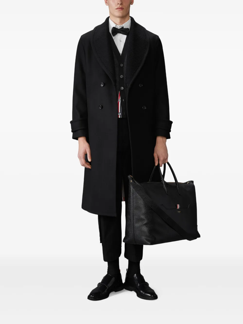 Thom Browne Vest met V-hals Zwart
