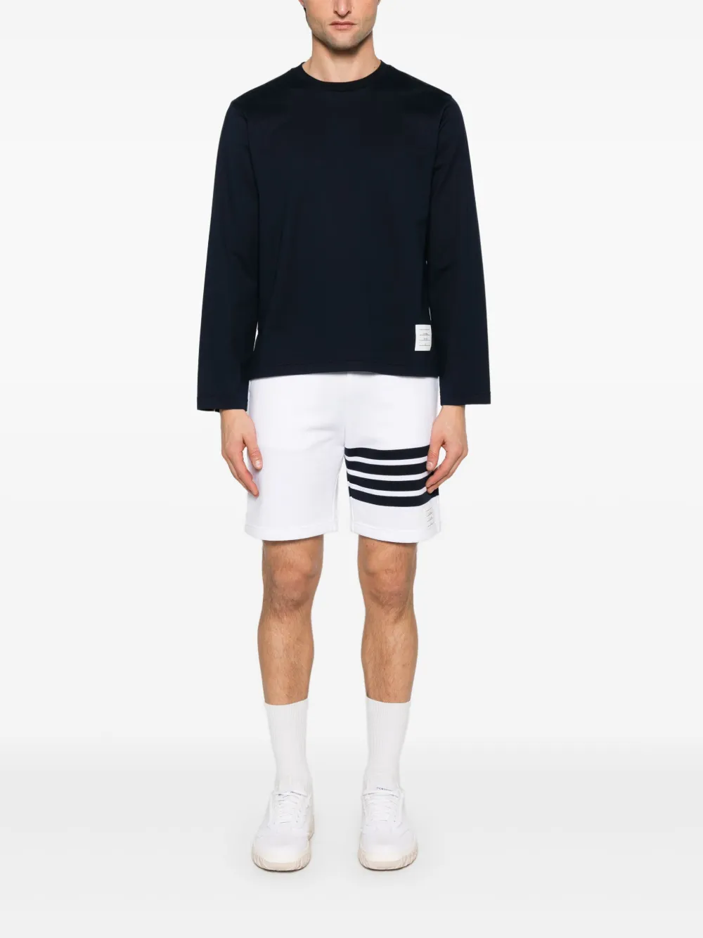 Thom Browne Katoenen T-shirt - Blauw