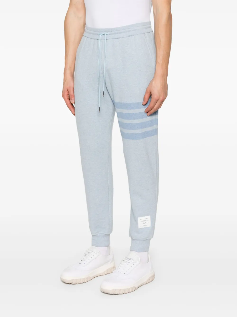 Thom Browne Broek met vier strepen Blauw