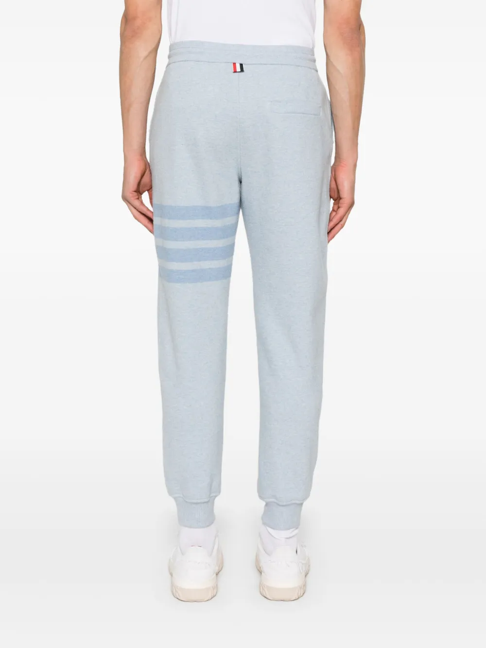 Thom Browne Broek met vier strepen Blauw