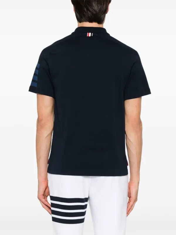 Thom Browne 4BAR ポロシャツ | ブルー | FARFETCH JP