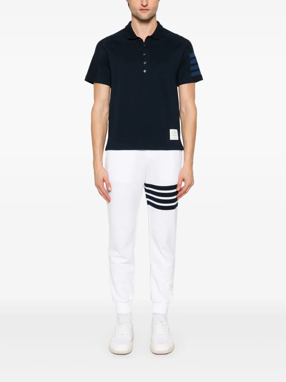 Thom Browne playera tipo polo con motivo 4-Bar | Image 2