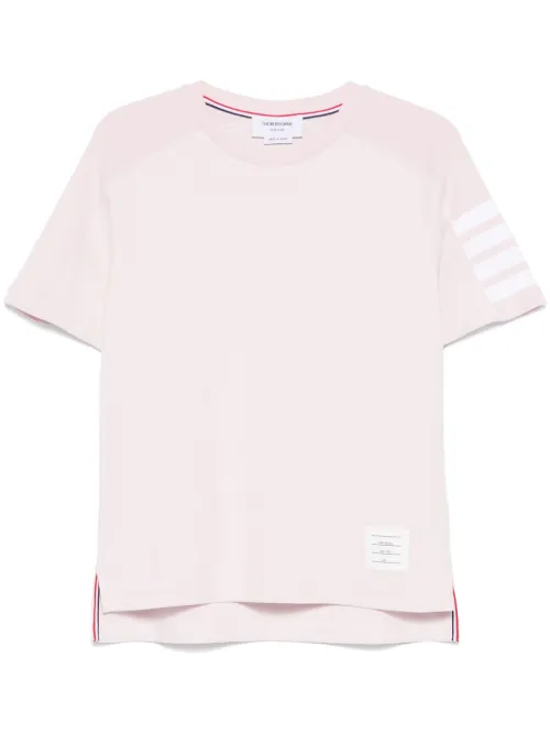 T-shirt à détail 4 bandes signature - Thom Browne - Modalova