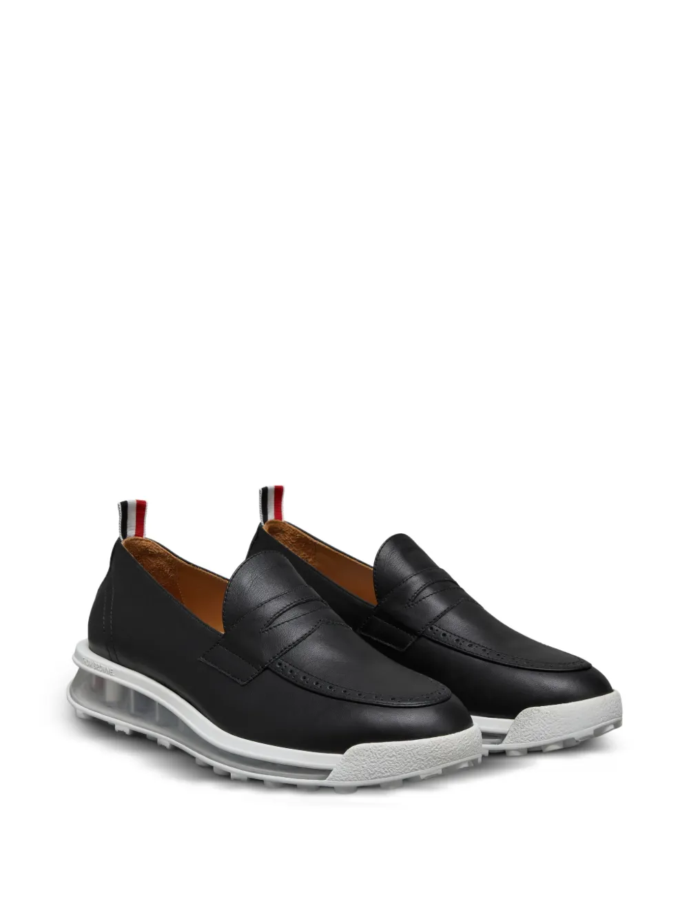 Thom Browne leather loafer sneakers Black