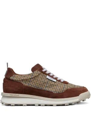 Thom Browne Vitello Calf Tennis Shoe | White | FARFETCH ZA