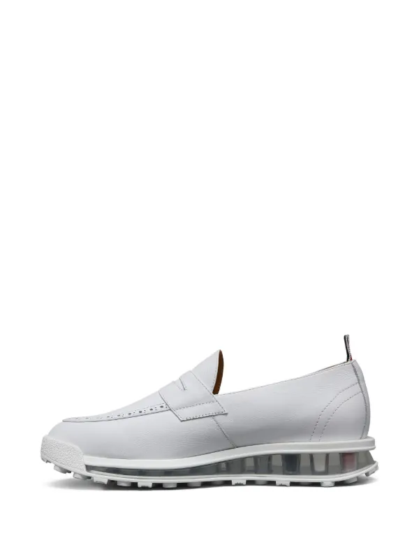 Thom Browne Leather Loafer Sneakers | White | FARFETCH