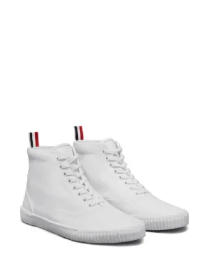 【THOM BROWNE】 Collegiate High Top Trainer Thom Browne Collegiate High-top Trainers In Grey | ModeSens