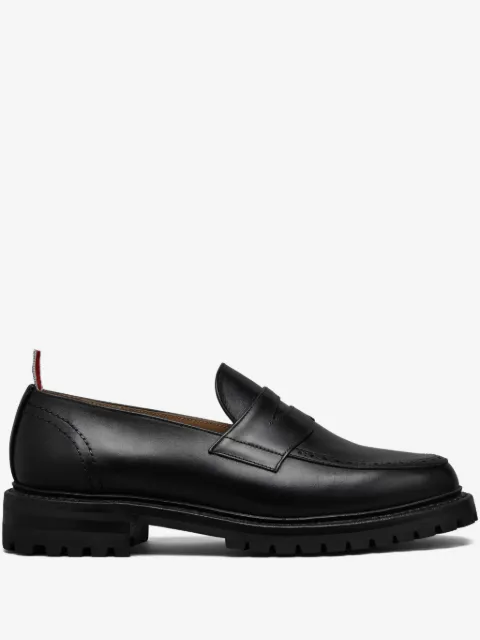 Thom Browne box calf penny loafers