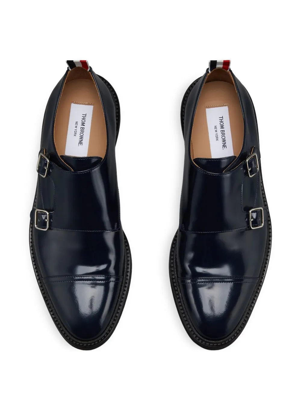 Thom Browne leather oxford shoes Blue