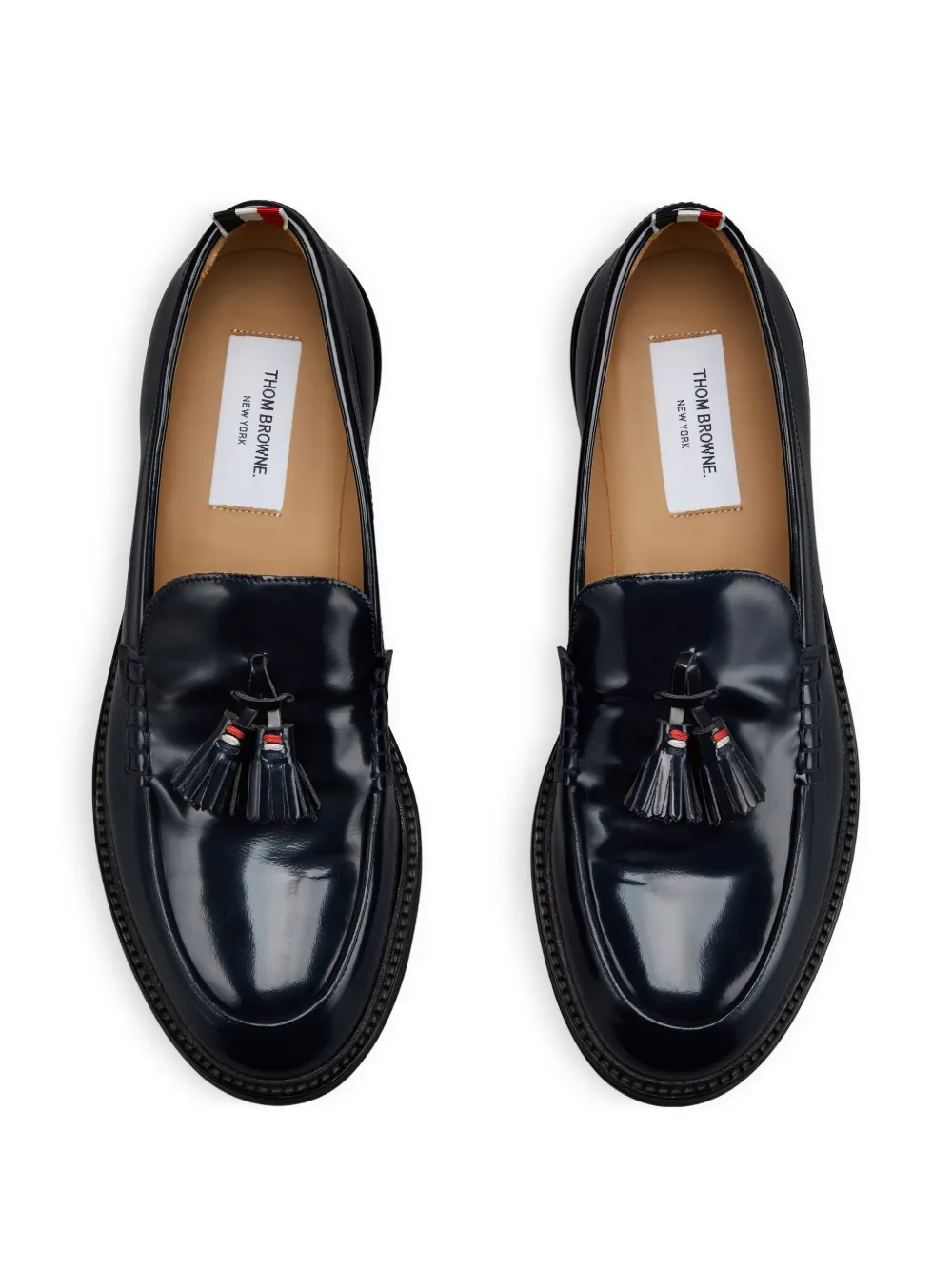 Thom Browne leather loafers Blue