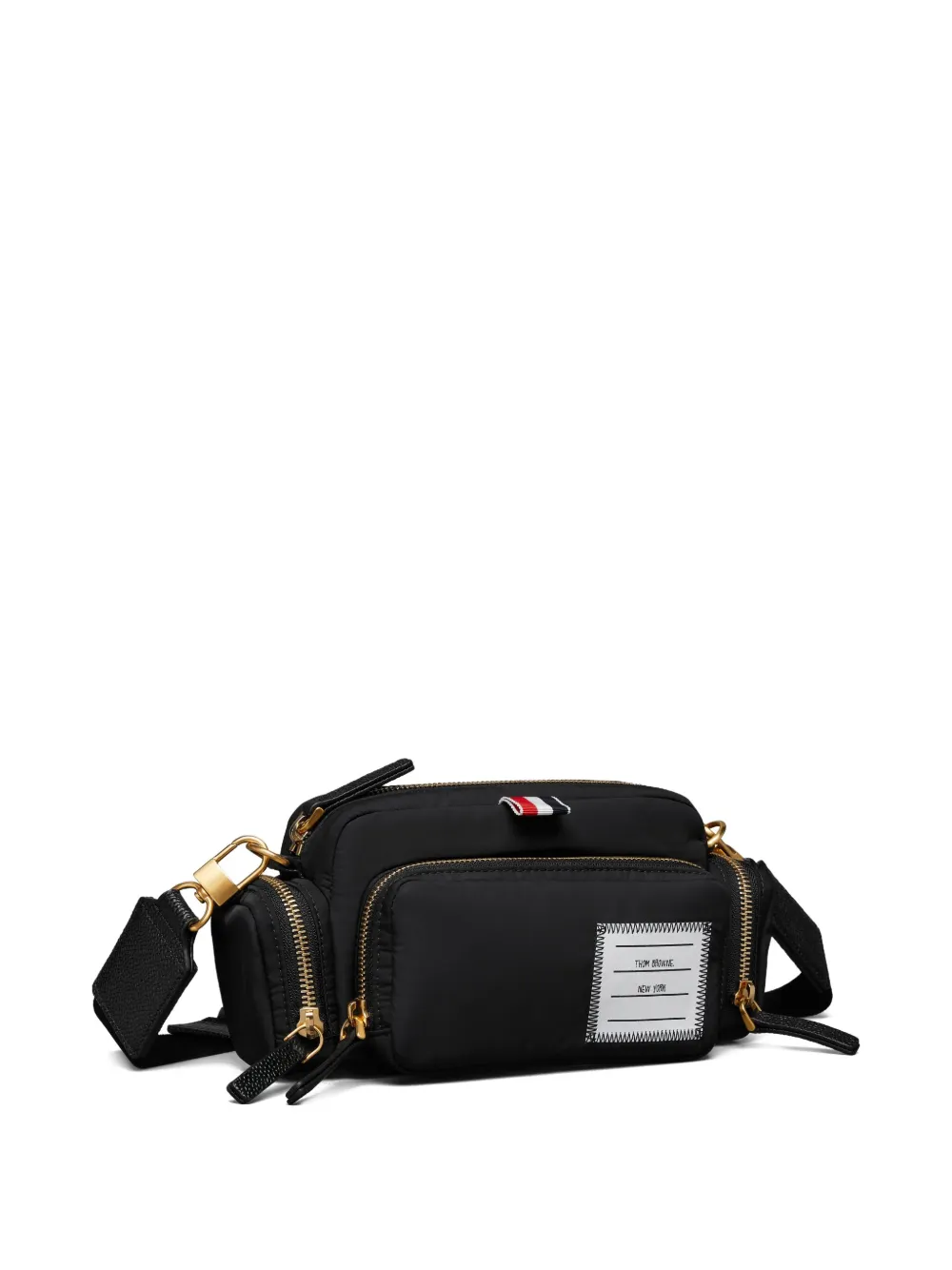Thom Browne Heuptas met logopatch Zwart