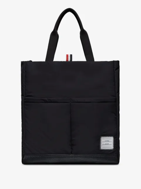 Thom Browne poly twill pocket tote bag