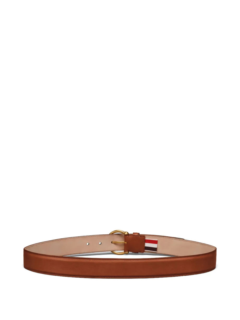 Thom Browne Leren riem - Bruin