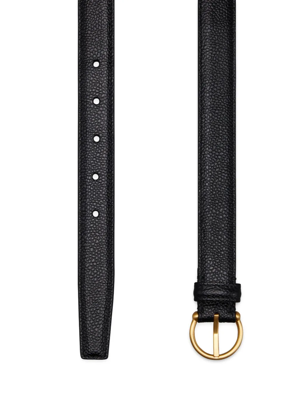 Thom Browne Leren riem Zwart