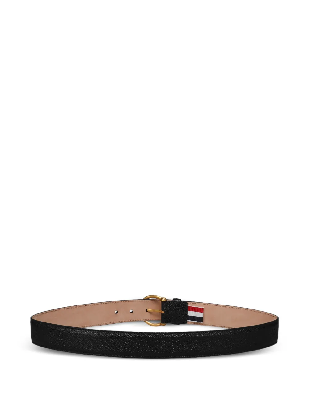 Thom Browne Leren riem - Zwart