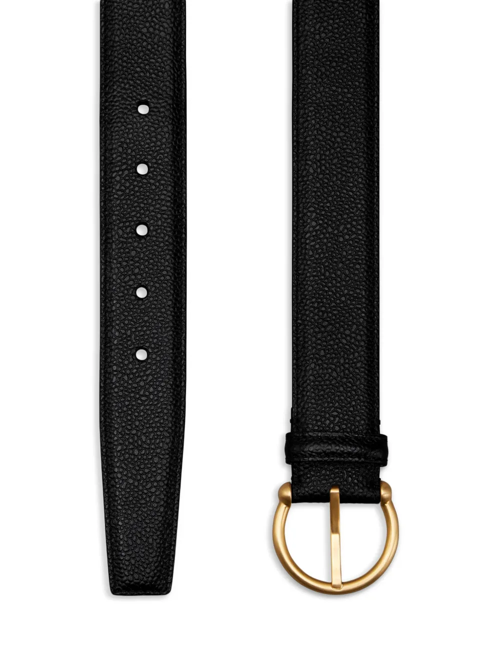 Thom Browne Leren riem Zwart