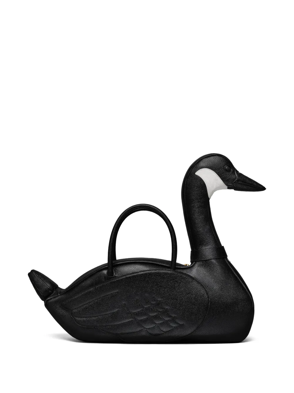 Thom Browne Shopper met ganzenpatroon Zwart
