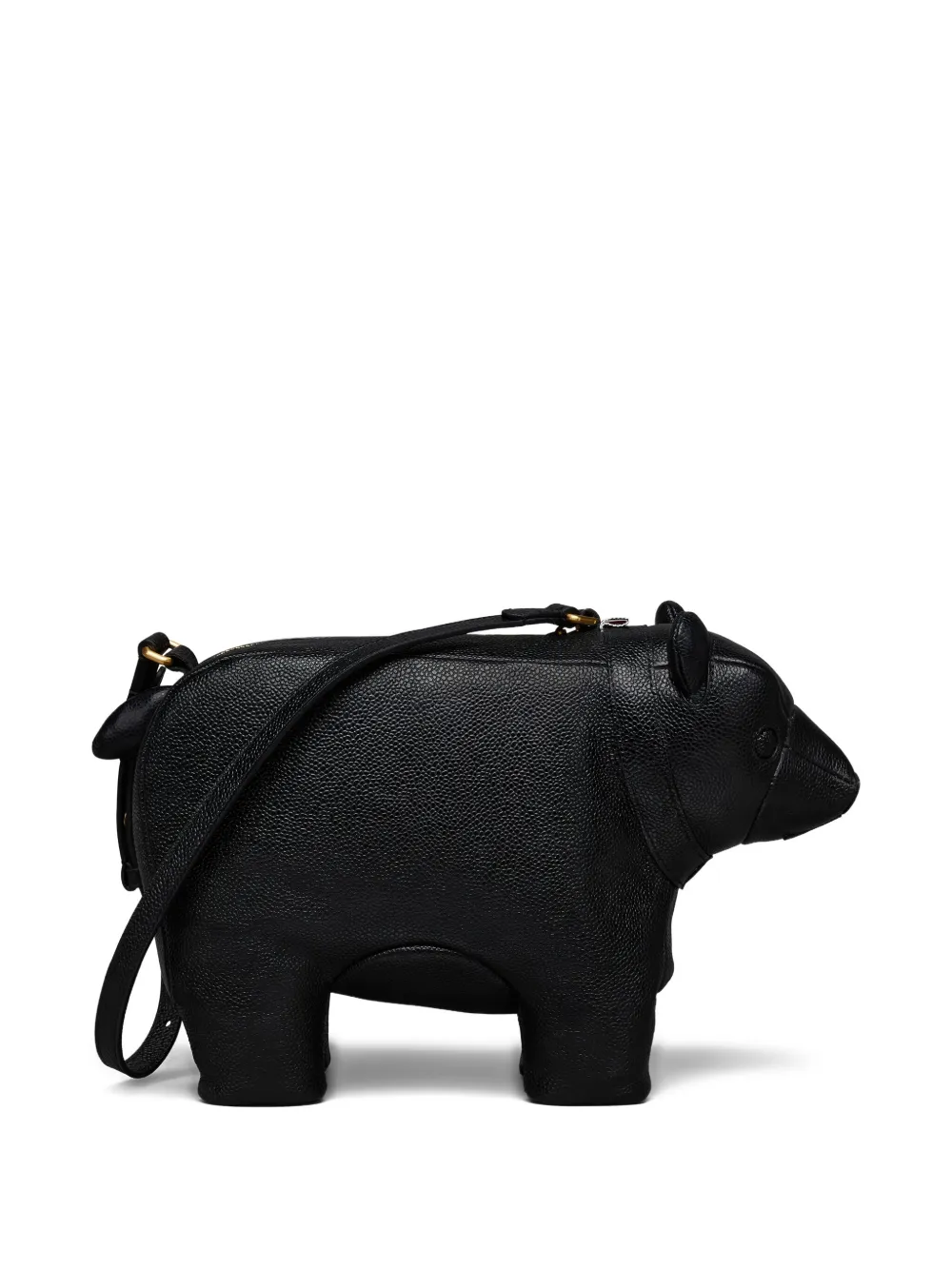 Thom Browne Schoudertas met beerpatroon Zwart