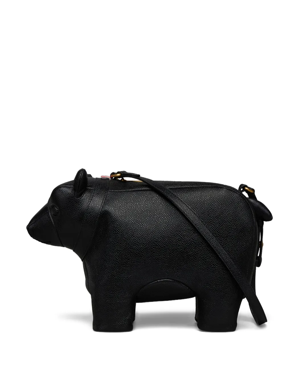 Thom Browne Schoudertas met beerpatroon Zwart