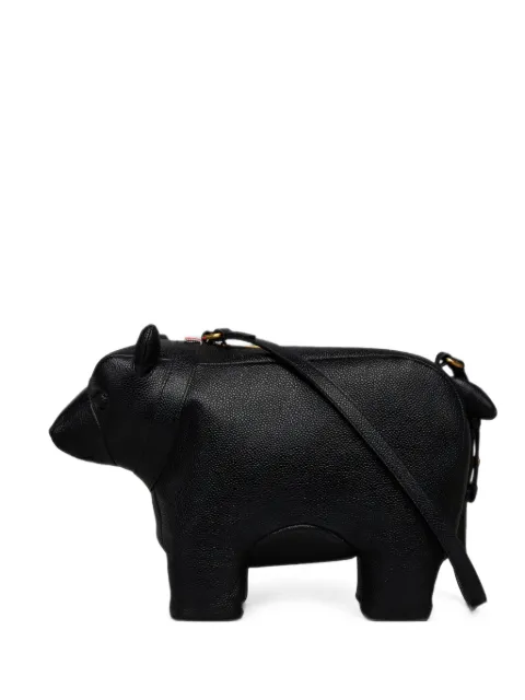 Thom Browne baby bear bag in pebble grain leather
