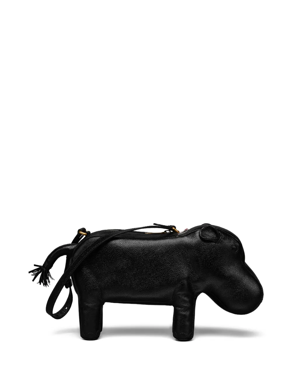 Thom Browne Schoudertas met Hippo-patroon Zwart