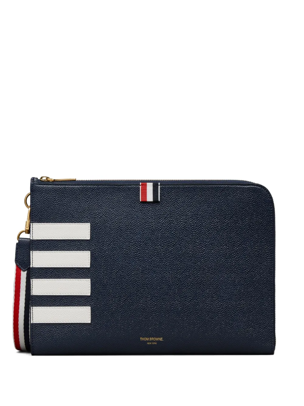 Thom Browne 4-Bar portemonnee Blauw