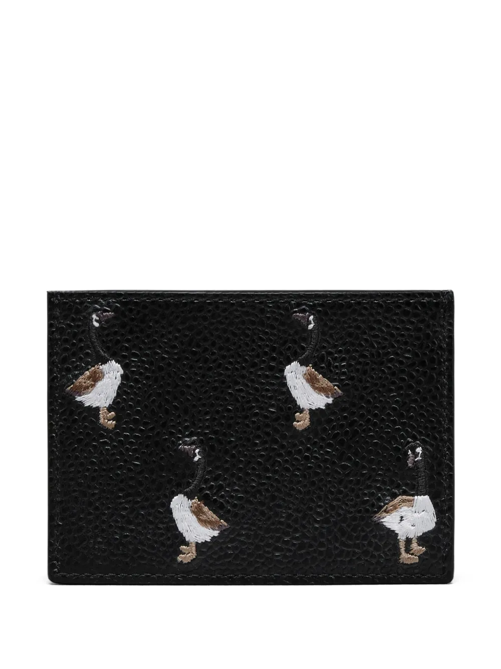 Thom Browne Pasjeshouder met ganzenprint Zwart
