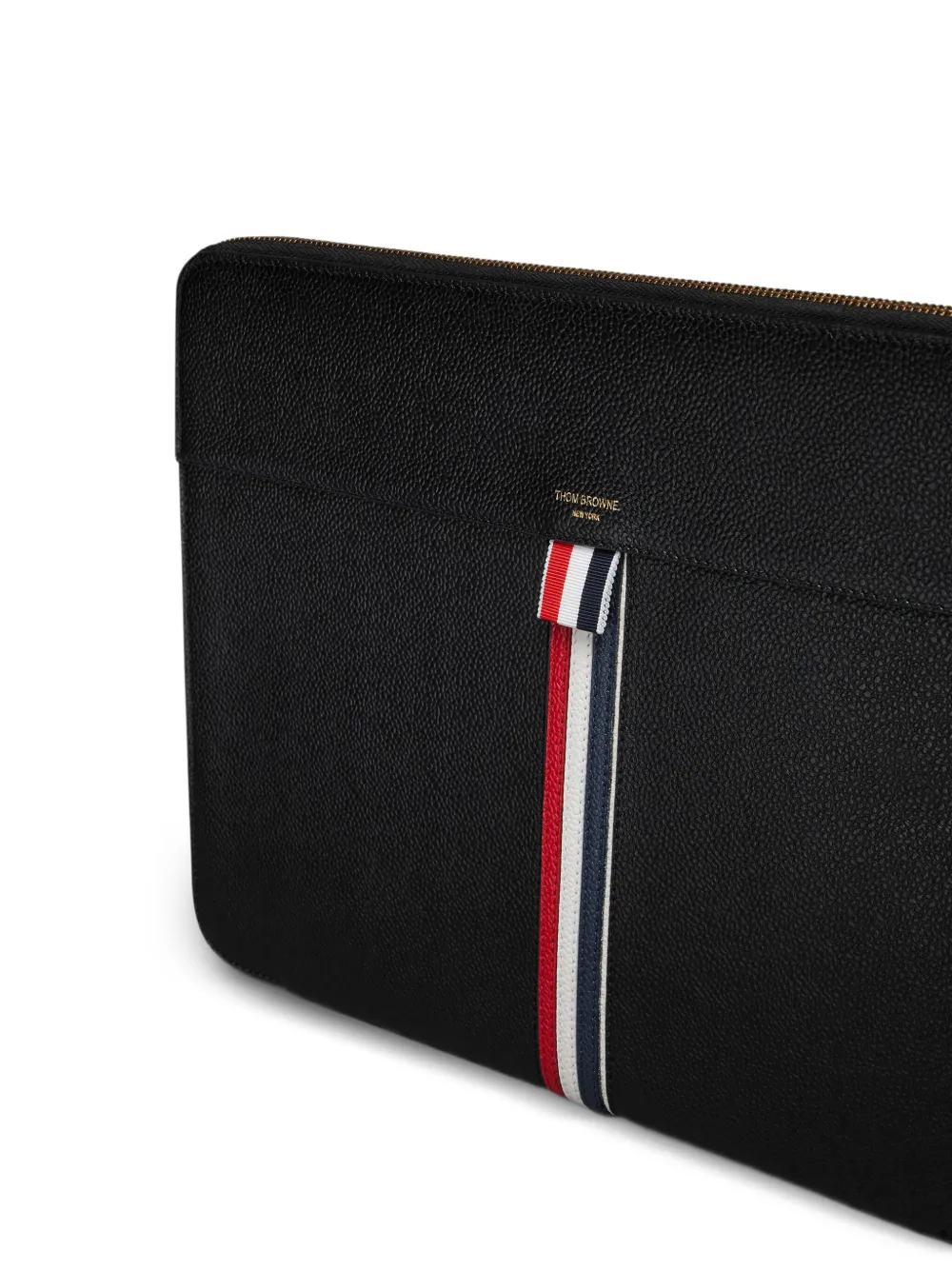 Thom Browne Leren pasjeshouder Zwart