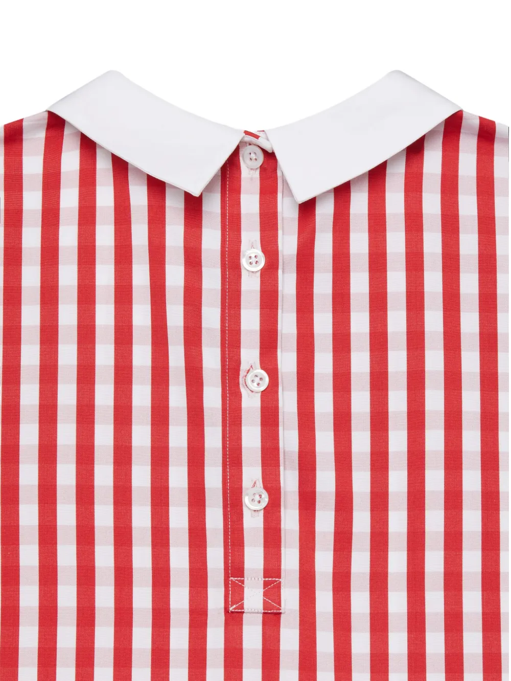 Thom Browne Gingham Check Pleated Dress In Multi