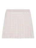 Thom Browne Kids pleated gingham mini skirt - Pink