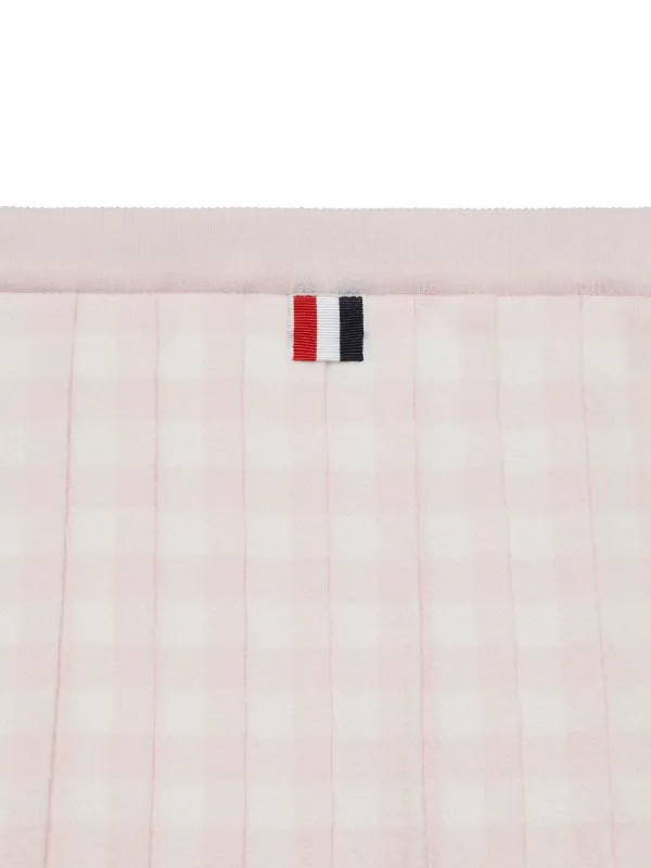 Thom Browne Kids チェック プリーツスカート | ピンク | FARFETCH JP